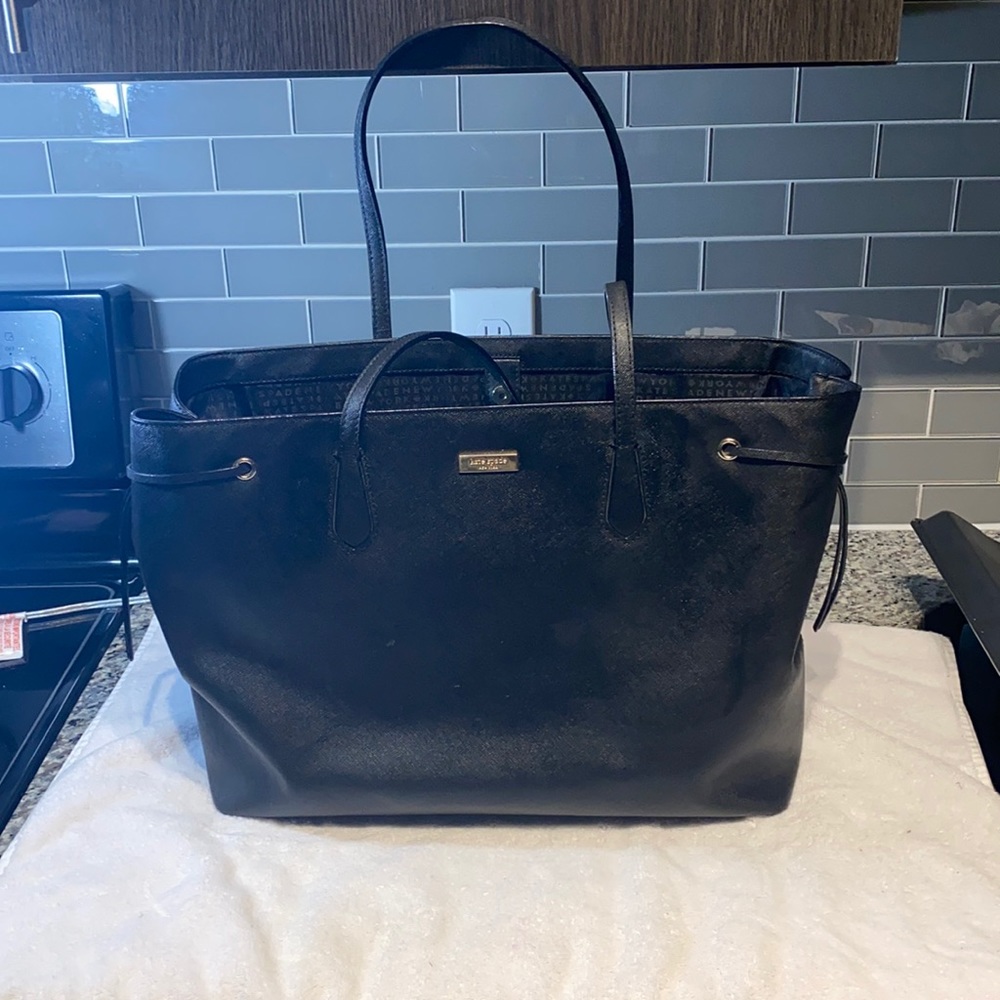 Large black Kate Spade tote